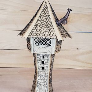 La tour de la Sorcière à construire